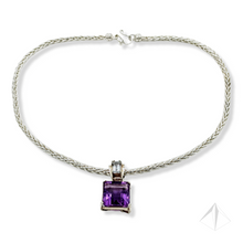 Charger l'image dans la galerie, Collier améthyste et aigue marine