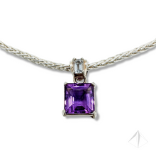 Charger l'image dans la galerie, Collier améthyste et aigue marine